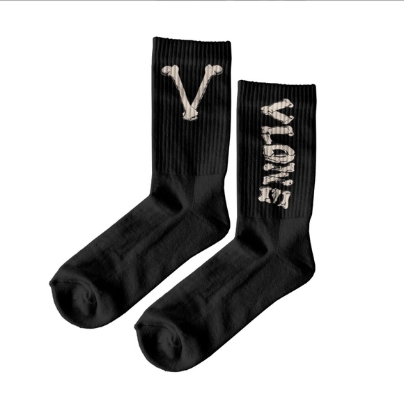 VLONE Other - NWT VLONE BLACK LOST BONE SOCKS SIZE OS
